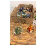 Collection of Glass and Ceramic Turtle Figurines