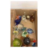 Collection of Glass and Ceramic Turtle Figurines