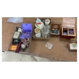 Collection of Jewelry and Decorative Trinket Boxes