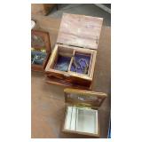 Collection of Jewelry and Decorative Trinket Boxes