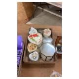 Collection of Jewelry and Decorative Trinket Boxes