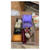 Collection of Jewelry and Decorative Trinket Boxes