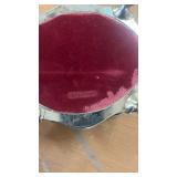 Antique International Silver Co. Trinket Box with Red Velvet Lining