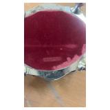 Antique International Silver Co. Trinket Box with Red Velvet Lining