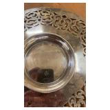 Set of Silver Serving Trays with Ornate Design