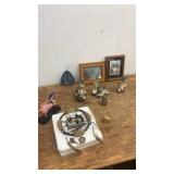 Collection of Wolf Figurines and Decor Items