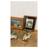 Collection of Wolf Figurines and Decor Items