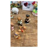 Assorted Collection of Bear and Rabbit Themed Figurines