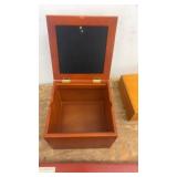 Collection of 4 Wooden Cigar Boxes and Keepsake Box