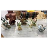 Collection of 7 Vintage Decorative Figurines and Vases