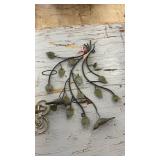 Set of 3 Wall Candle Holders with Yellow Taper Candles