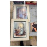 Assorted Collection: Games, Teddy Bear, Decor, and Art Prints