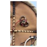 Traditional Native American Style Ceremonial Dreamcatcher with Feathers