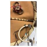 Traditional Native American Style Ceremonial Dreamcatcher with Feathers