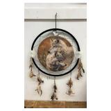 Decorative Dreamcatcher with Wolf Design