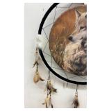 Decorative Dreamcatcher with Wolf Design