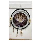 Handcrafted Dreamcatcher with Wolf Design