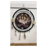 Handcrafted Dreamcatcher with Wolf Design