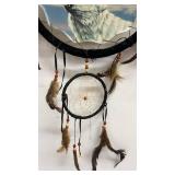 Decorative Dreamcatcher with American Flag and Wildlife Design