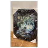 Collection of 5 Wolf-Themed Art Pieces and Decor Items