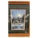 Collection of 5 Wolf-Themed Art Pieces and Decor Items