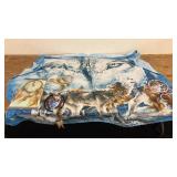 Collection of Dreamcatchers with Wolf Tapestry