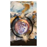 Collection of Dreamcatchers with Wolf Tapestry