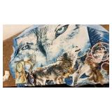 Collection of Dreamcatchers with Wolf Tapestry
