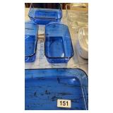 Set of Assorted Glass Bakeware Including Pyrex and Anchor Hocking