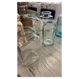 Collection of Vintage Glass and Ceramic Jars and Canisters