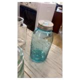 Collection of Vintage Glass and Ceramic Jars and Canisters