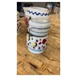 Collection of Ceramic and Porcelain Kitchenware with Folk Art Designs