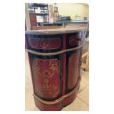 Hand-Painted Antique Style Wooden Cabinet