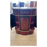 Hand-Painted Antique Style Wooden Cabinet