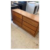 Solid Oak 6-Drawer Dresser