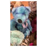 Lot of 10 Assorted Plush Teddy Bears Including TY Beanie Babies