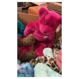 Lot of 10 Assorted Plush Teddy Bears Including TY Beanie Babies