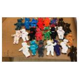 Set of 22 Vintage Souvenir Plush Bears with City Logos
