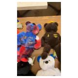 Set of 22 Vintage Souvenir Plush Bears with City Logos