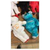 Set of 22 Vintage Souvenir Plush Bears with City Logos