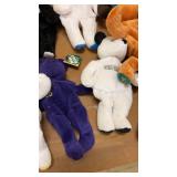 Set of 22 Vintage Souvenir Plush Bears with City Logos