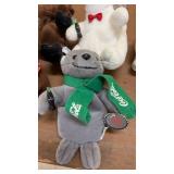 Set of 22 Vintage Souvenir Plush Bears with City Logos