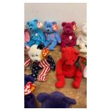 Collection of 22 Beanie Baby Bears - Various Designs