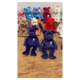 Collection of 22 Beanie Baby Bears - Various Designs
