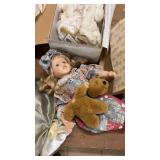 Collection of 10 Porcelain Dolls with Boxes and Certificates