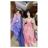 Collection of 10 Porcelain Dolls with Boxes and Certificates