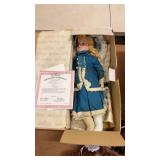 Collection of 10 Porcelain Dolls with Boxes and Certificates