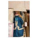 Collection of 10 Porcelain Dolls with Boxes and Certificates