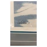 Framed Signed and Numbered VanGilder Print - Grouse in Winter