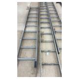 Set of 2 Aluminum Extension Ladders